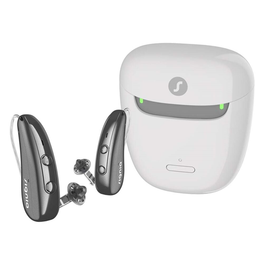 Moderne Hörsysteme mit direkter Bluetooth-Anbindung für glasklares Streaming von Telefonaten und Musik.